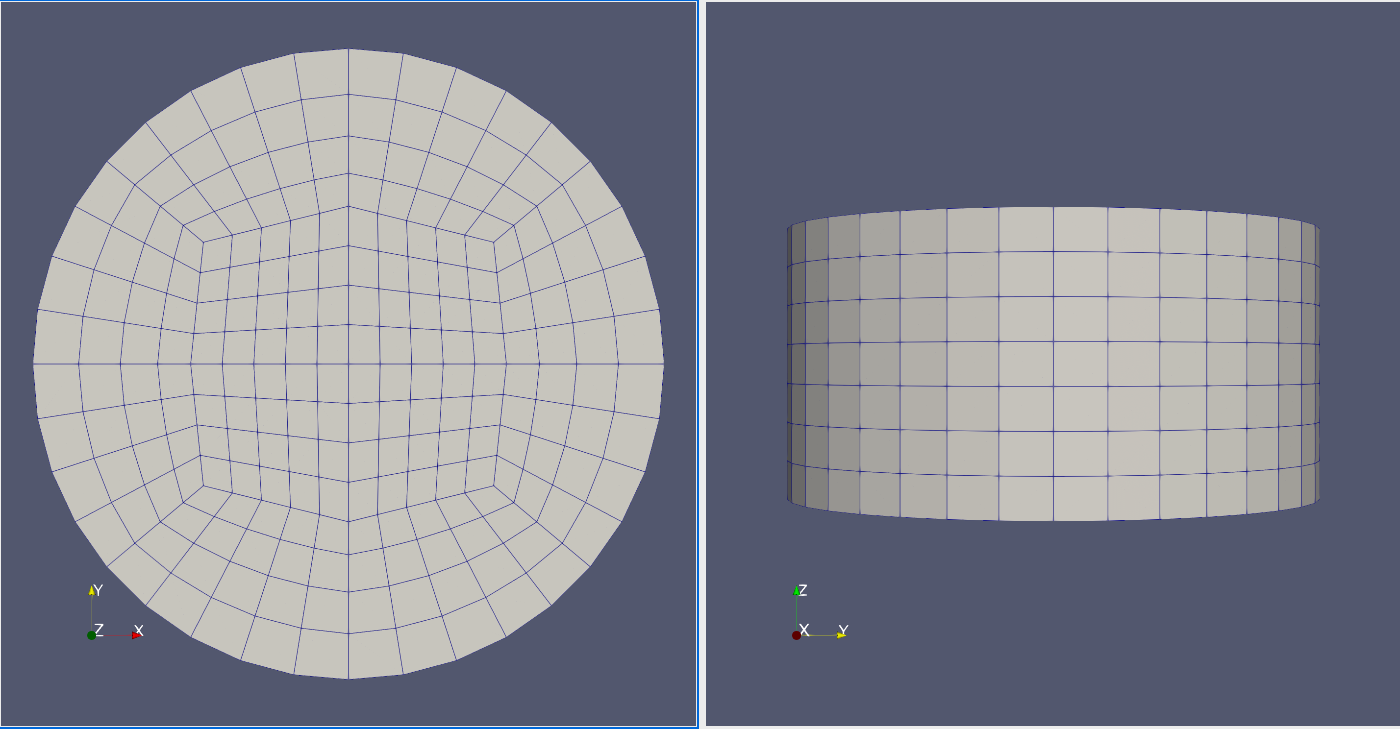 Schematic mesh topology